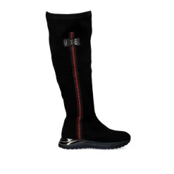 Mulher Exe Shoes Botas*Bota Alta Com Detalhe Vermelho Y2315-H298 Em Preto