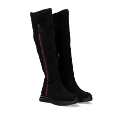 Mulher Exe Shoes Botas*Bota Alta Com Detalhe Vermelho Y2315-H298 Em Preto