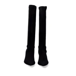 Mulher Exe Shoes Botas*Bota Alta Com Salto Circular Bruna-622 Preto
