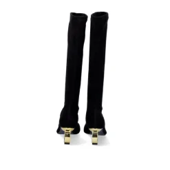 Mulher Exe Shoes Botas*Bota Alta Com Salto Circular Bruna-622 Preto
