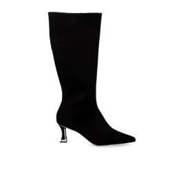Mulher Exe Shoes Botas*Bota Alta Com Salto Fino Erica-360 Preto