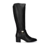 Mulher Exe Shoes Botas*Bota Alta De Couro 748Ha Preto