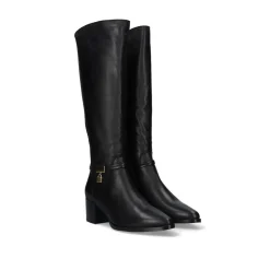 Mulher Exe Shoes Botas*Bota Alta De Couro 748Ha Preto