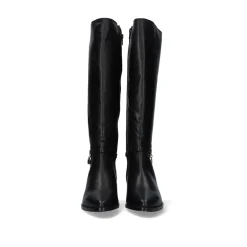 Mulher Exe Shoes Botas*Bota Alta De Couro 748Ha Preto