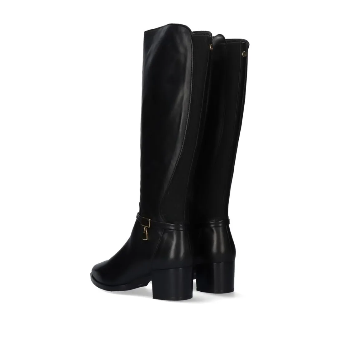 Mulher Exe Shoes Botas*Bota Alta De Couro 748Ha Preto