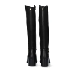 Mulher Exe Shoes Botas*Bota Alta De Couro 748Ha Preto