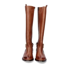Mulher Exe Shoes Botas*Bota Alta De Couro 741Ka Brandy