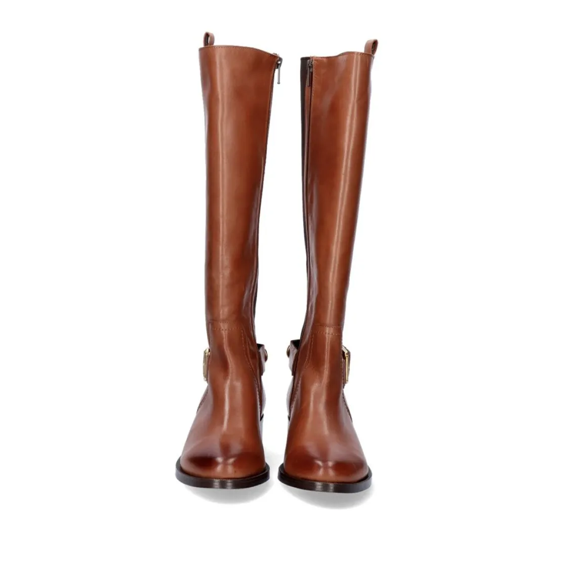 Mulher Exe Shoes Botas*Bota Alta De Couro 741Ka Brandy