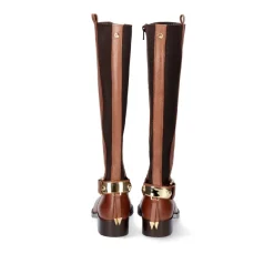 Mulher Exe Shoes Botas*Bota Alta De Couro 741Ka Brandy