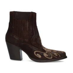 Mulher Exe Shoes Botinhas*Bota Cowboy Oregon-674 Brown