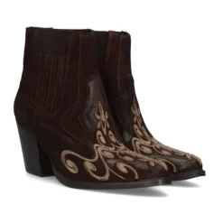 Mulher Exe Shoes Botinhas*Bota Cowboy Oregon-674 Brown