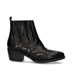 Mulher Exe Shoes Botinhas*Bota De Cowboy Bela-636 Preta