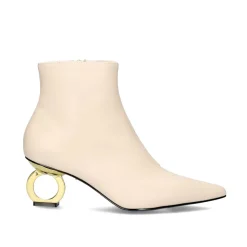 Mulher Exe Shoes Botinhas*Bota De Salto Circular Bruna-612 Ice
