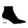 Mulher Exe Shoes Botinhas*Bota De Salto Circular Bruna-612 Preto