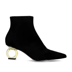 Mulher Exe Shoes Botinhas*Bota De Salto Circular Bruna-612 Preto