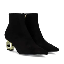 Mulher Exe Shoes Botinhas*Bota De Salto Circular Bruna-612 Preto