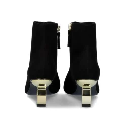 Mulher Exe Shoes Botinhas*Bota De Salto Circular Bruna-612 Preto