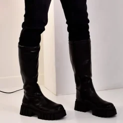 Mulher Exe Shoes Botas*Bota Engomada Jasmine-010 Em Preto