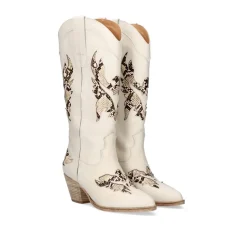 Mulher Exe Shoes Cowboy*Bota Estilo Cowboy Cesar-720 Offwhite