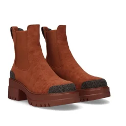 Mulher Exe Shoes Botins*Bota Exe B079-F478 Castanho