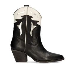 Mulher Exe Shoes Cowboy*Botines Cowboy Cesar-700 Camel Preto