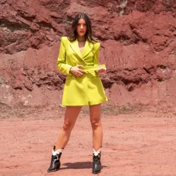 Mulher Exe Shoes Cowboy*Botines Cowboy Cesar-700 Camel Preto