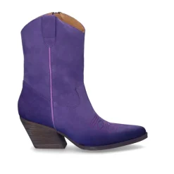 Mulher Exe Shoes Cowboy*Botines Cowboy Dallas-100 Roxo