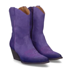 Mulher Exe Shoes Cowboy*Botines Cowboy Dallas-100 Roxo