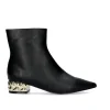Mulher Exe Shoes Botins*Botins De Salto Baixo Latina-221 Preto