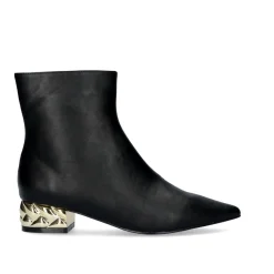 Mulher Exe Shoes Botins*Botins De Salto Baixo Latina-221 Preto