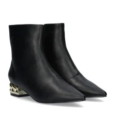Mulher Exe Shoes Botins*Botins De Salto Baixo Latina-221 Preto