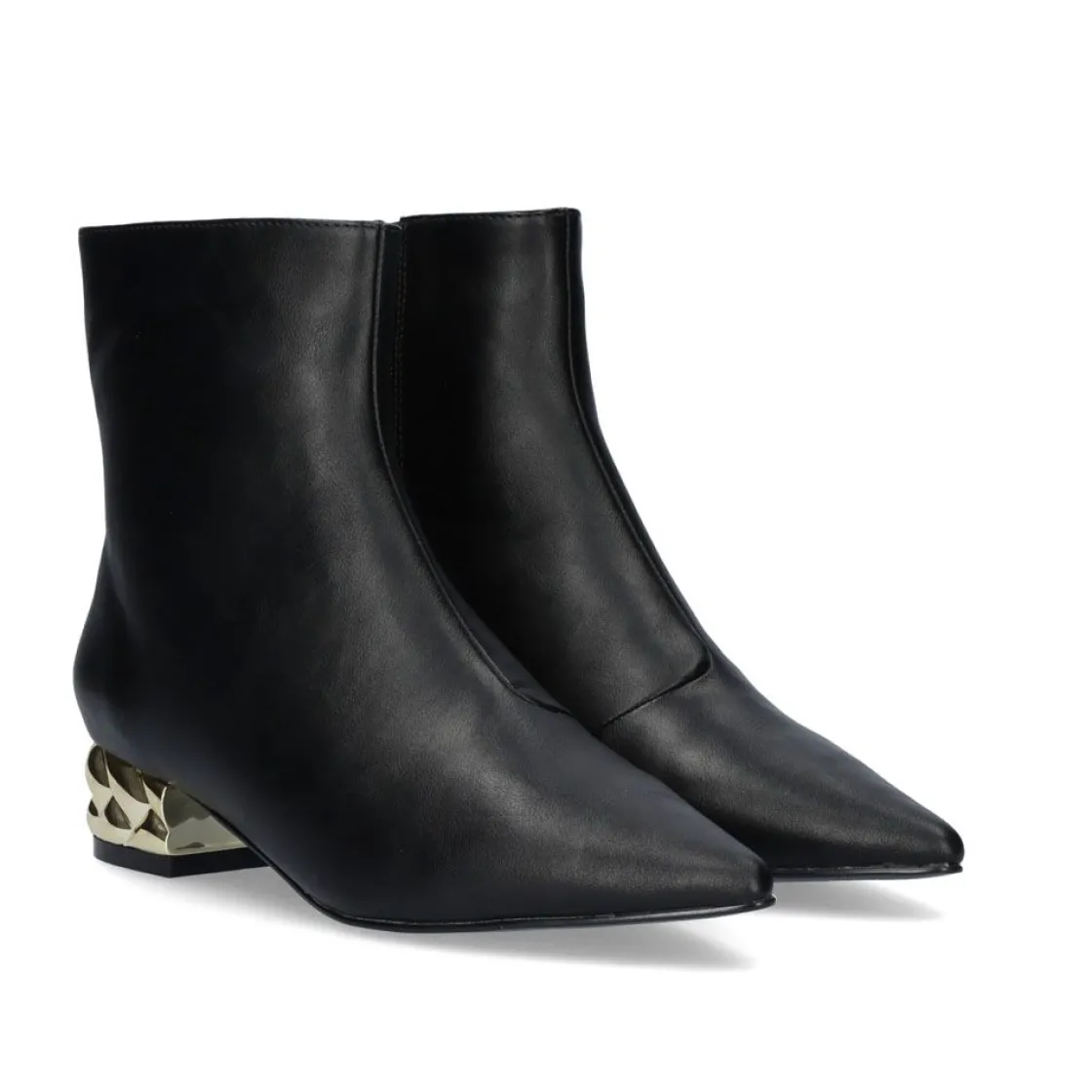 Mulher Exe Shoes Botins*Botins De Salto Baixo Latina-221 Preto