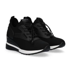 Mulher Exe Shoes Sneakers Mujer*Cunha De Tenis Ex12 Preto
