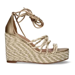 Mulher Exe Shoes Cunhas*Cunha Vf1443-10 Ouro