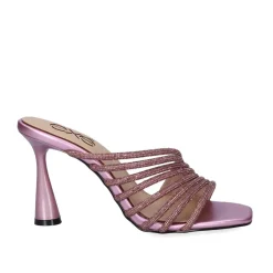 Mulher Exe Shoes Sandálias De Salto*Elina-605 Sandalia Salto Violeta