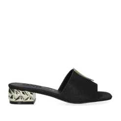 Mulher Exe Shoes Sandálias*Exe Katy-811 Sandalia Glitter Preta