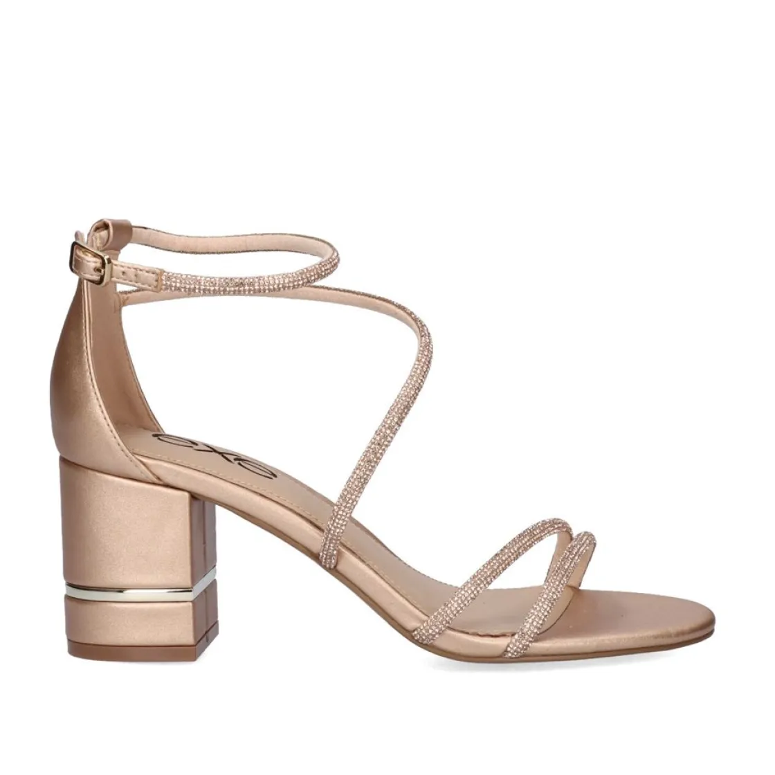 Mulher Exe Shoes Sandálias De Salto*Heel Sandal 23V Penny-297 Ouro Rosa