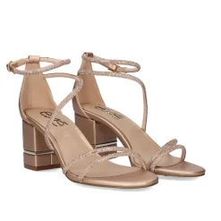 Mulher Exe Shoes Sandálias De Salto*Heel Sandal 23V Penny-297 Ouro Rosa