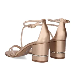 Mulher Exe Shoes Sandálias De Salto*Heel Sandal 23V Penny-297 Ouro Rosa