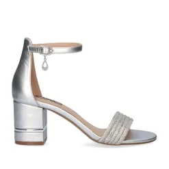 Mulher Exe Shoes Sandálias De Salto*Heel Sandal 23V Penny-296 Prata