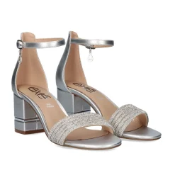 Mulher Exe Shoes Sandálias De Salto*Heel Sandal 23V Penny-296 Prata