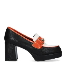 Mulher Exe Shoes Flat Shoes*Mocassim Exe Marion-821 Cobra Preta