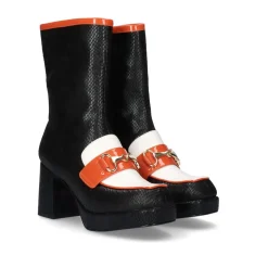 Mulher Exe Shoes Flat Shoes*Mocassim Exe Marion-890 Cobra Preta