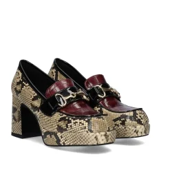 Mulher Exe Shoes Flat Shoes*Mocassim Exe Marion-821 Cobra Bege