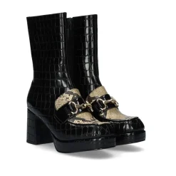 Mulher Exe Shoes Flat Shoes*Mocassim Exe Marion-889 Coco Preto