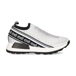 Mulher Exe Shoes Sneakers Mujer*Plataforma De Tenis Ex9210A Branco Brilhante