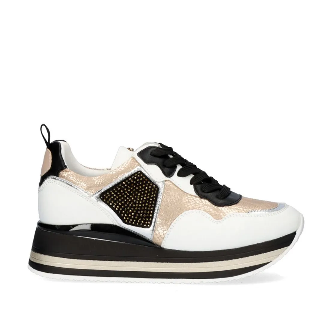 Mulher Exe Shoes Sneakers Mujer*Plataforma De Tenis Rg2210 Ouro