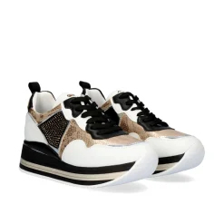 Mulher Exe Shoes Sneakers Mujer*Plataforma De Tenis Rg2210 Ouro