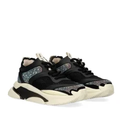 Mulher Exe Shoes Sneakers Mujer*Plataforma Sneakker W212-1 Preto
