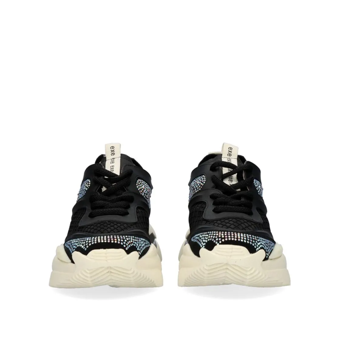 Mulher Exe Shoes Sneakers Mujer*Plataforma Sneakker W212-1 Preto